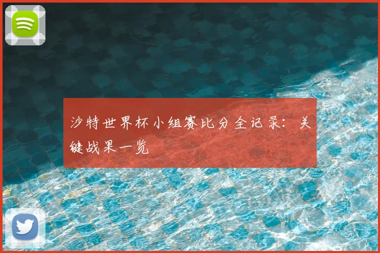 沙特世界杯小组赛比分全记录:关键战果一览
