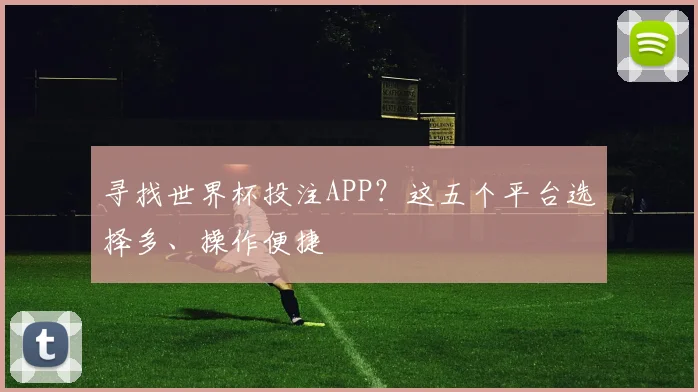 寻找世界杯投注APP?这五个平台选择多、操作便捷
